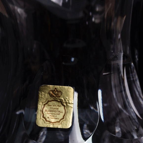 Vintage Cut Crystal Pitcher | West German 24% Lead Crystal | Kitchen Decor - Picture 5 of 10